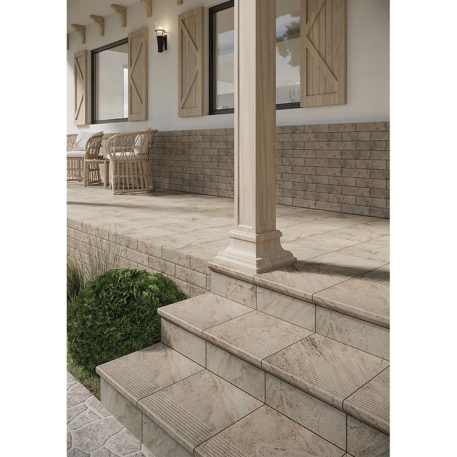 Stufenfliese Prosta Mattone Pietra Beige 30/30,7