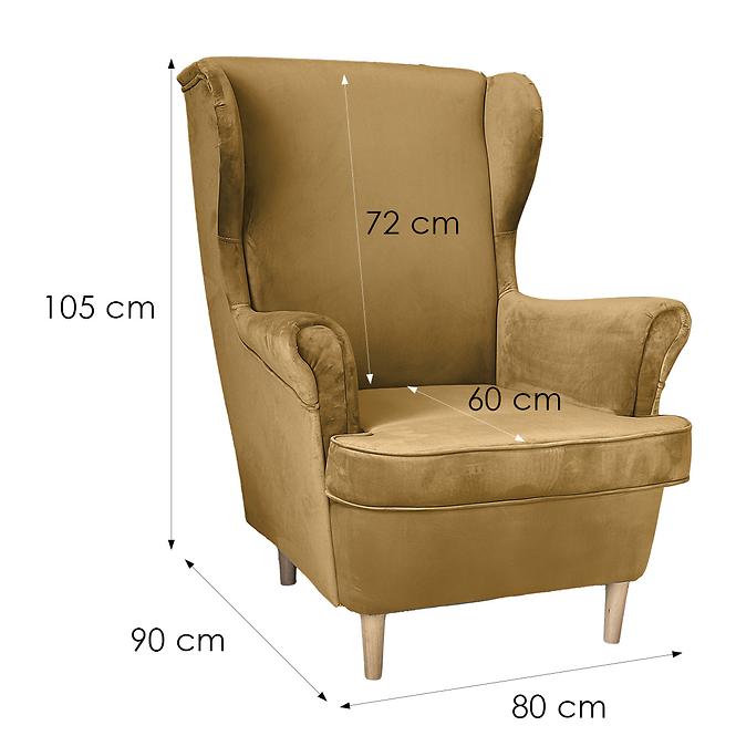 Sessel Kingston Royal 9N 00/1 Senf