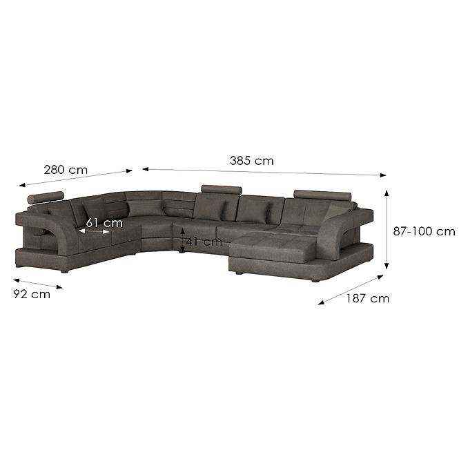 Ecksofa Douglas C P Morena 5 C Braun,3