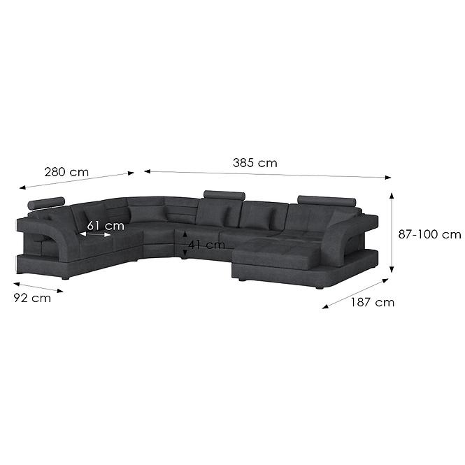 Ecksofa Douglas C P Morena 1 Graphit