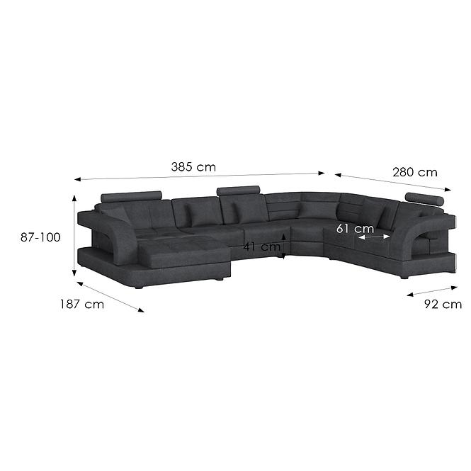 Ecksofa Douglas C L Morena 1 Graphit