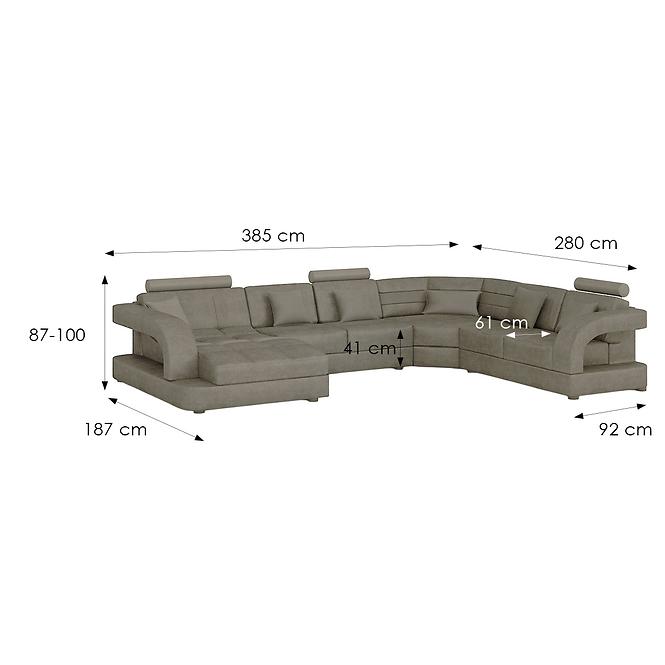 Ecksofa Douglas C L Morena 6 Beige
