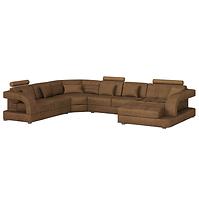 Ecksofa Douglas C P Morena 7 Braun