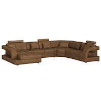 Ecksofa Douglas C L Morena 7 Braun
