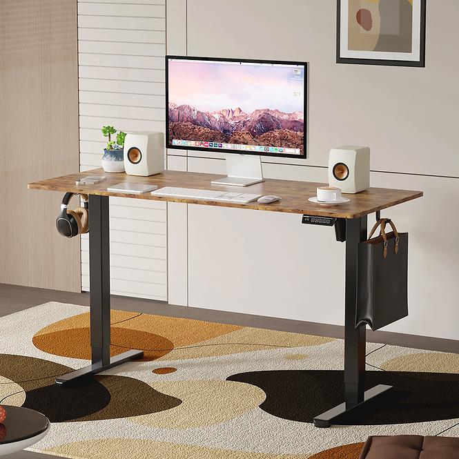 Schreibtisch LV1714 Control Lite140 schwarz/rustikal