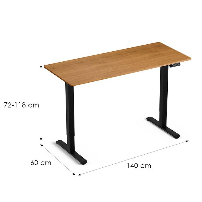 Schreibtisch LV1715 Control Lite 140 schwarz/holz
