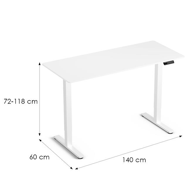 Schreibtisch LV1716 Control Lite 140 weiß/weiß