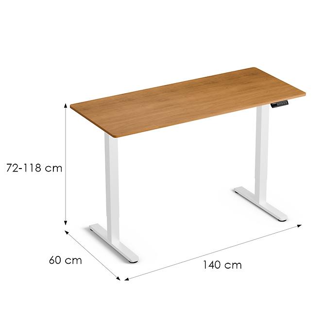 Schreibtisch LV1718 Control Lite 140 weiß/holz