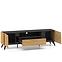 Tv Tisch Toscania 06 eiche Dune/Schwarzer Esche/Glas,4