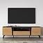 Tv Tisch Toscania 06 eiche Dune/Schwarzer Esche/Glas,8