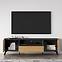 Tv Tisch Toscania 06 eiche Dune/Schwarzer Esche/Glas,9