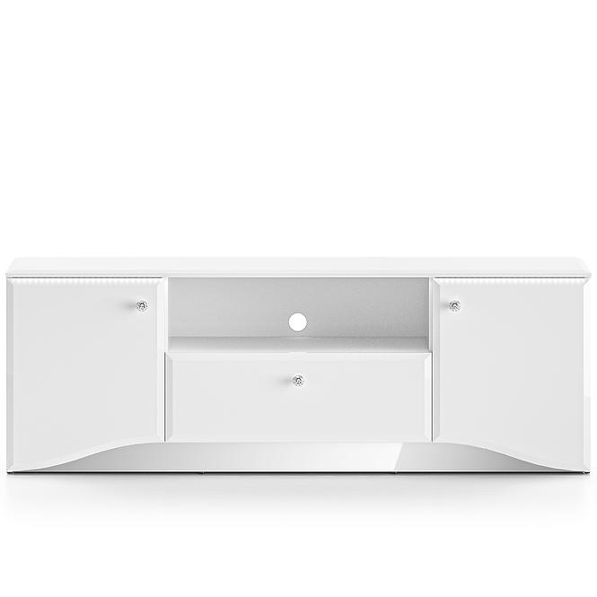 Tv Tisch Glamour 03 weiß glanz