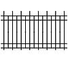 Metallzaun Brema 117,5x200 RAL9005 W6161