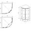Duschkabine A1900A 80/175 Graphit,6