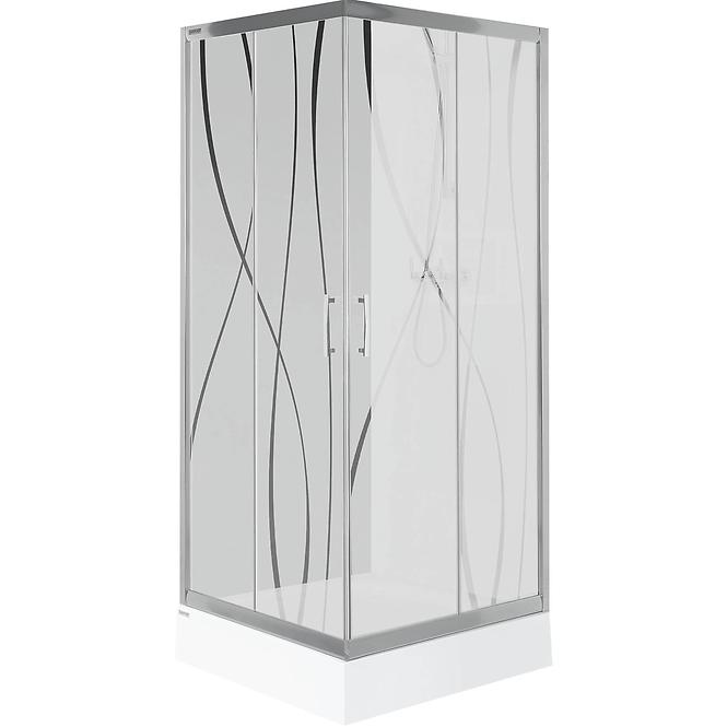 Duschkabine KW KN/TX5B 80 W15 SB Glass Protect