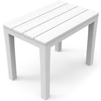 Schemel aus Kunststoff Timor Weiß