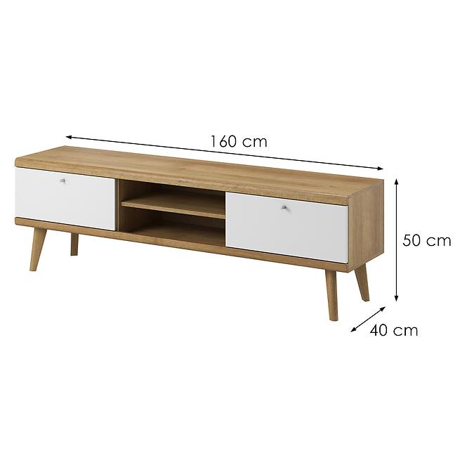 TV Tisch Primo 160cm Eiche Riviera