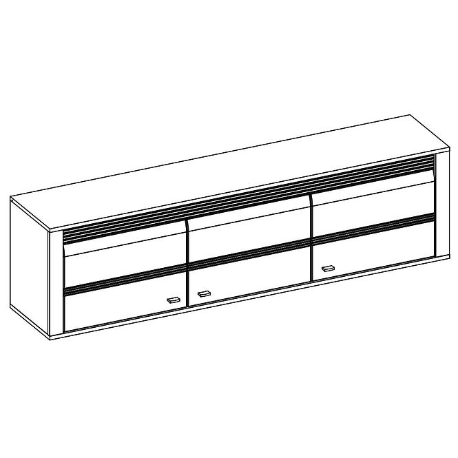 Aufsatz Sevilla 176,5cm Norwegische Kiefer/ Weiß