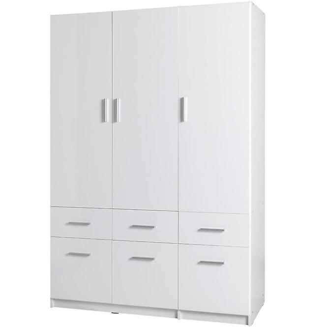 Schrank Snow 136cm Weiß