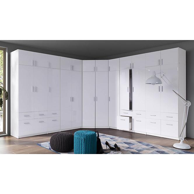 Schrank Snow 136cm Weiß