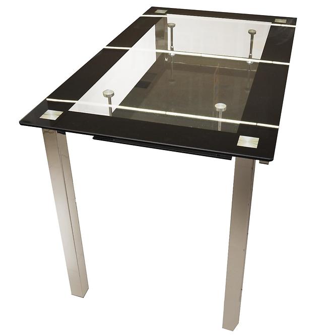 Tisch Star 120x70 Glas/Schwarz