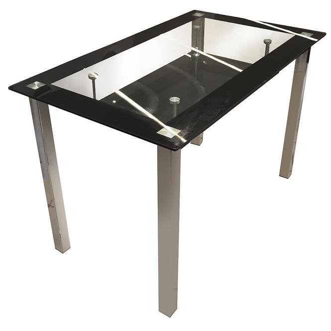 Tisch Star 120x70 Glas/Schwarz