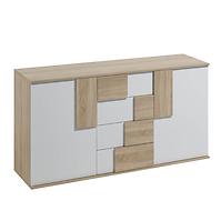 Kommode Elstra 180cm Eiche Sonoma/ Weiß