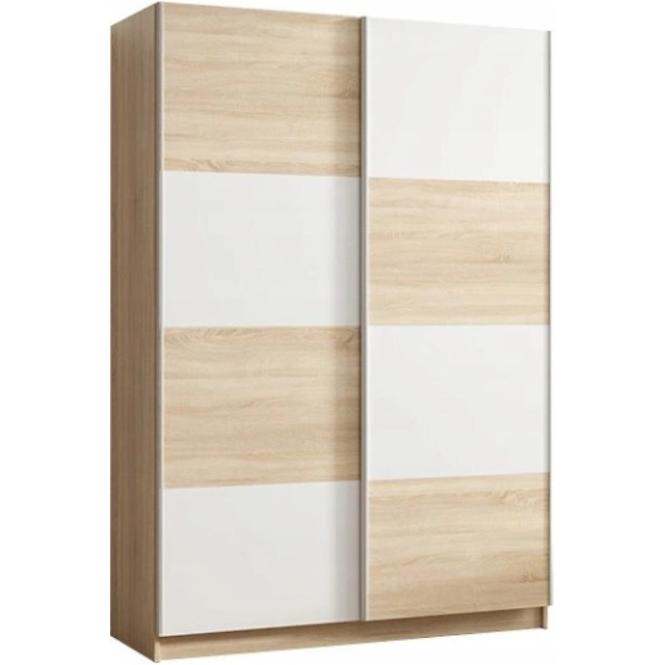 Schrank Alfa 150cm Eiche Sonoma/Weiß