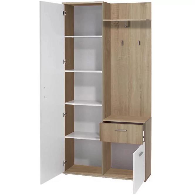 Garderobe Justus weiß Eiche Sonoma 97 cm