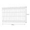 Einstabmattenzaun 3D light 250x123cm verzinkt 7041057,2