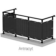 Balkonverkleidung 90 cm x 500 cm Antracit