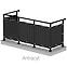 Balkonverkleidung 90 cm x 500 cm Antracit