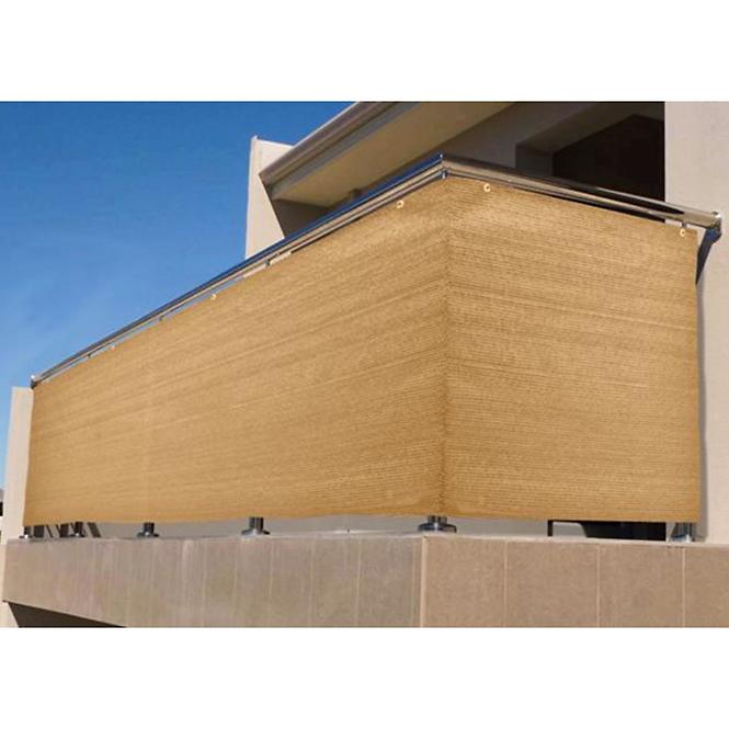 Balkonverkleidung 90 cm x 500 cm beige