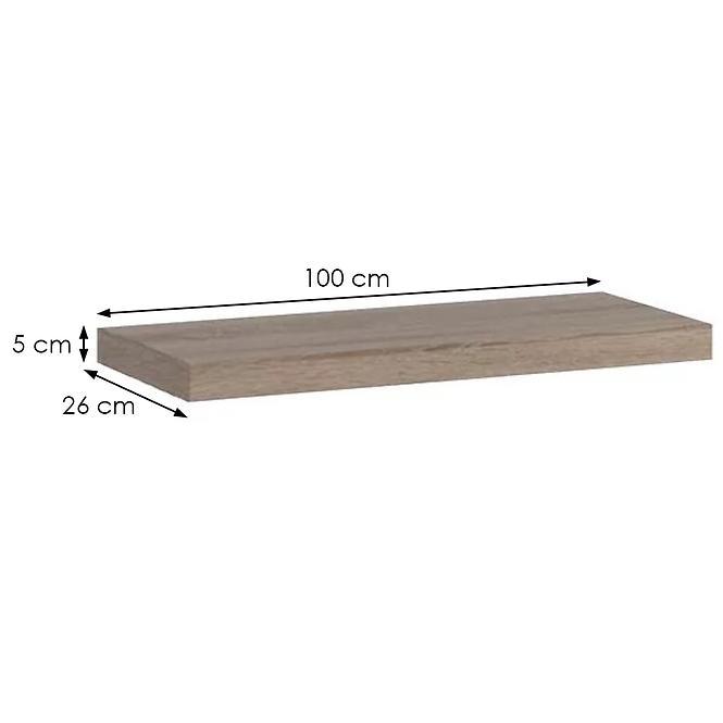 Regal Kate 100cm Eiche Trüffel                     