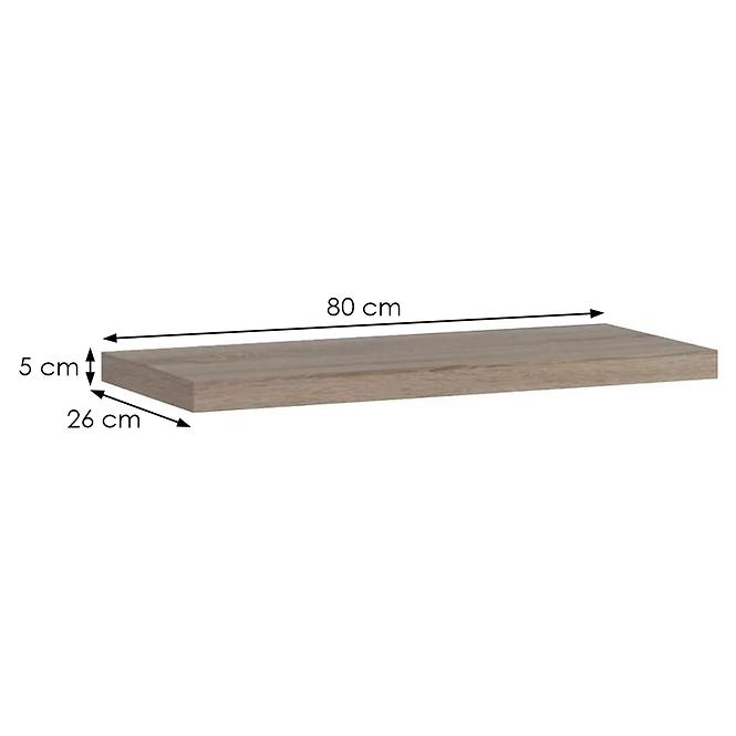 Regal  Kate 80cm Eiche Trüffel                        
