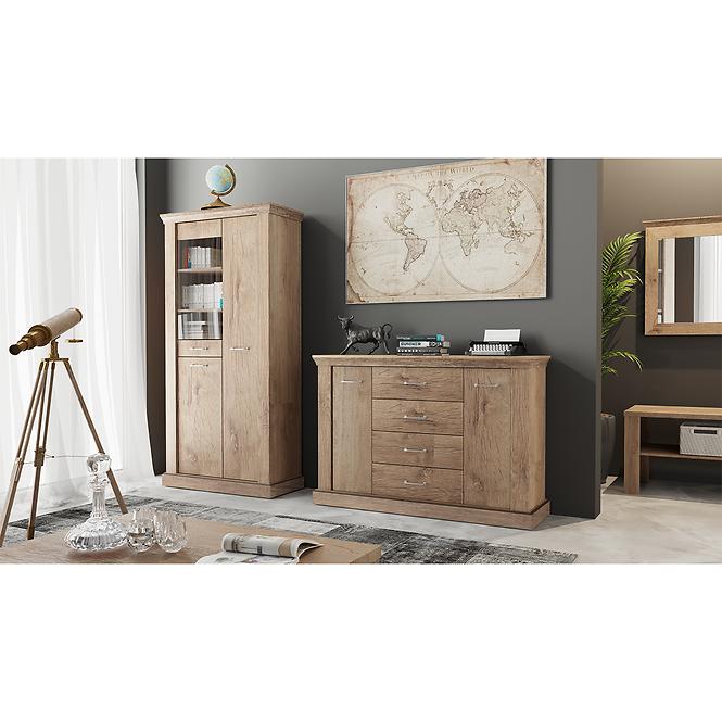 Schrank Antica 146cm Eiche Lefkas