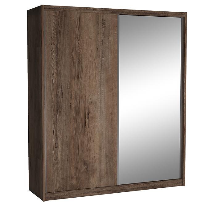 Schrank Maciej Spiegel 208cm Eiche Lefkas
