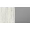 Schrank Rest 145cm Grau/ Eiche Weiß,5