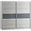 Schrank Turyn 203cm Eiche Craft Weiß,2