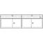 TV Tisch Fill 153cm Eiche Sonoma/Grafit,2