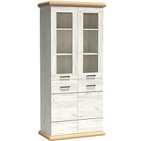 Vitrine Kora 87cm Craft Gold/Craft Weiß