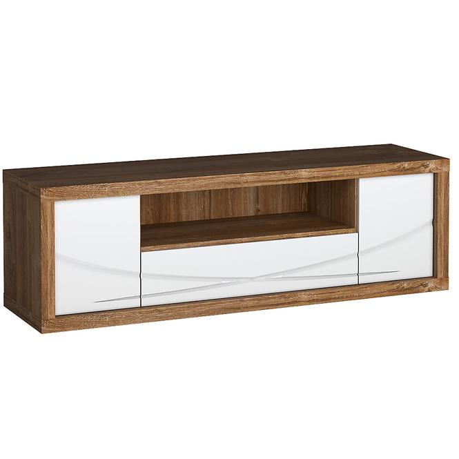 Tv Tisch Paris 160cm Eiche Stirling/Weiß