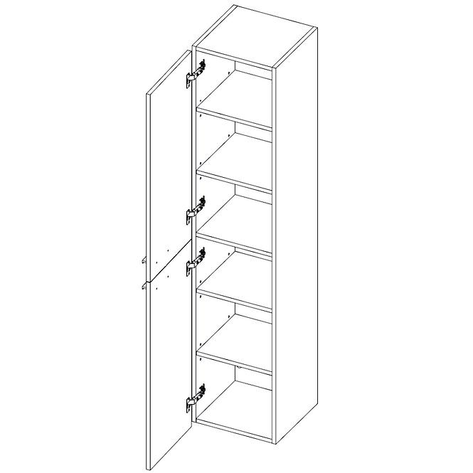 Hochschrank Royal 35 2d anthracite dsm