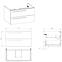 Schrank Royal 70 2s white dsm,3