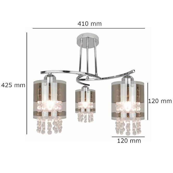 Lampe Bru P17017-3CL LW3