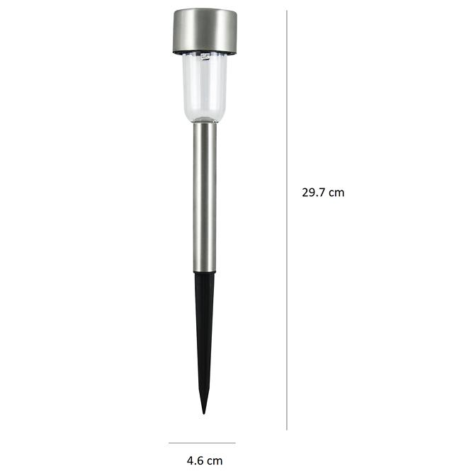 Solarleuchte pin sl114s Stahl 30