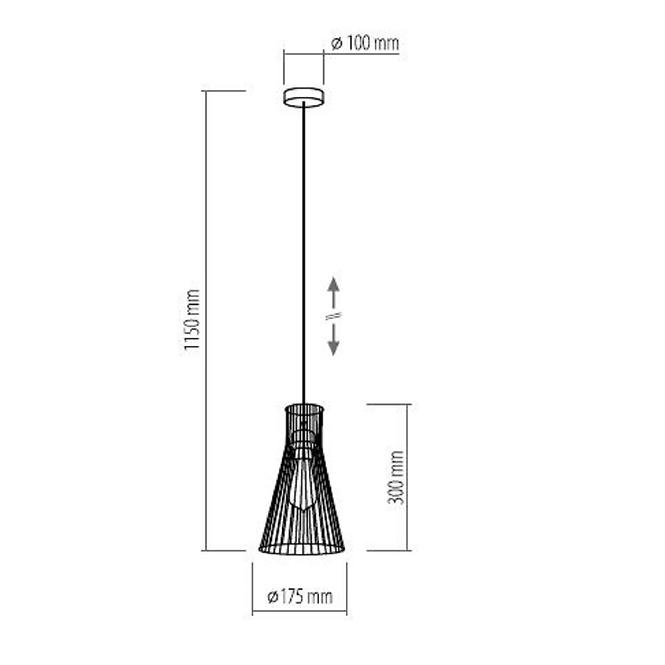 Leuchte Vito black 1498 lw1