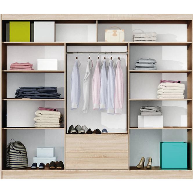 Schrank Lizbona 250cm Eiche Sonoma 
