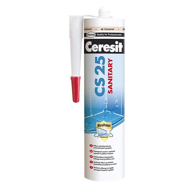 Sanitärsilikon Ceresit cs25 16 graphit 280 ml