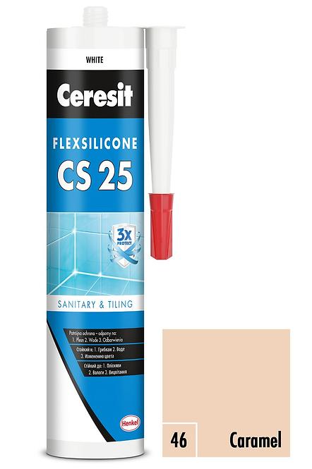 Sanitärsilikon Ceresit cs25 46 Karamel 280 ml